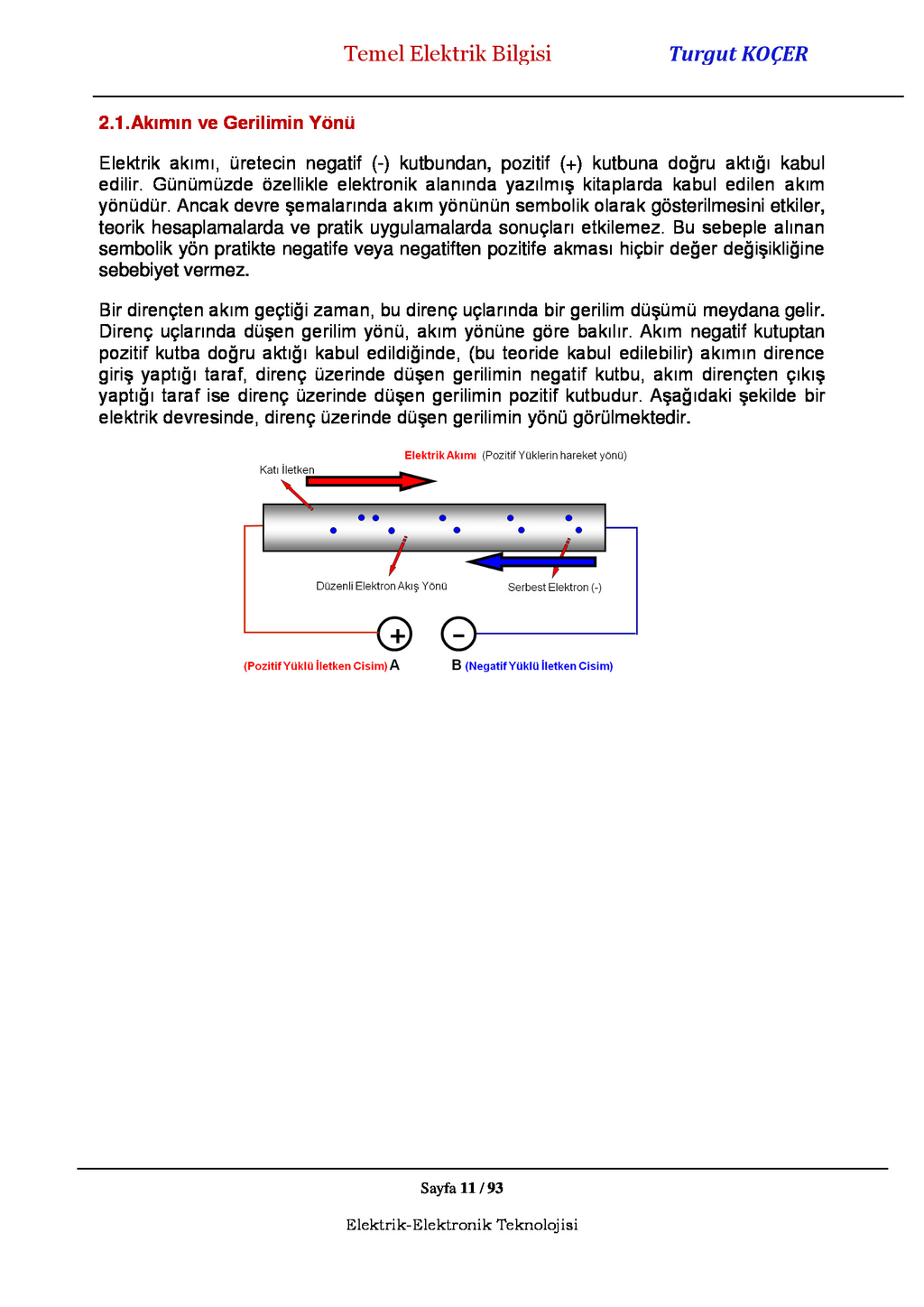Mevcut yön: negatiften pozitife veya tam tersi için Mevcut yön: negatiften pozitife veya tam tersi için