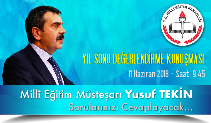 Milli EÄitim BakanlıÄı MüsteÅarı Yusuf Tekin in Yıl Sonu DeÄerlendirme KonuÅması