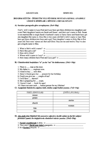 midterm exam 9th grade palestine 4th grade midterm english exam in 3-5 grade by ananegru favorite add it to your favorites and revisit later instant download previewing 1 of 4 total pages. midterm exam 9th grade palestine 4th grade midterm english exam in 3-5 grade by ananegru favorite add it to your favorites and revisit later instant download previewing 1 of 4 total pages.