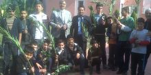Sumbas Binali Yıldırım YBO öğrencileri Osmaniye TOBB Fen Lisesi bahçesine ağaç dikti.
